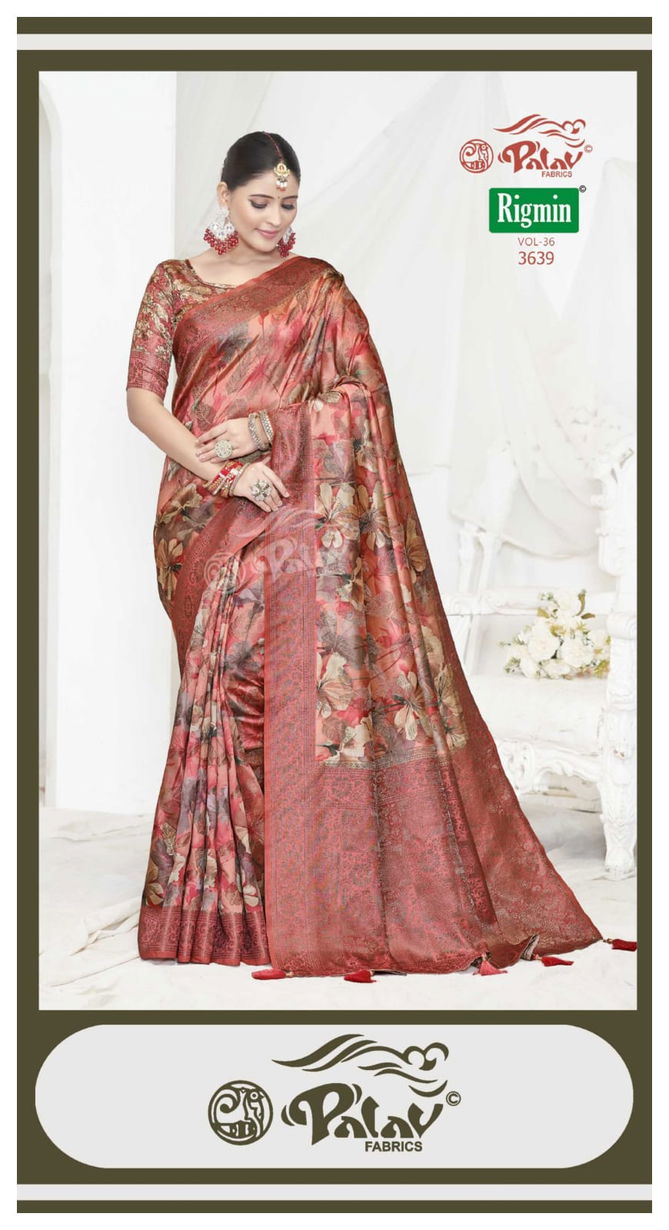 Rigmin Vol 36 By Palav Digital Printed Silk Sarees Wholesalers In Delhi